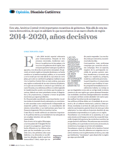 2014-2020, años decisivos