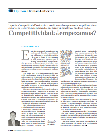 Competitividad: ¿empezamos?