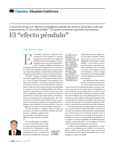 El "efecto péndulo"