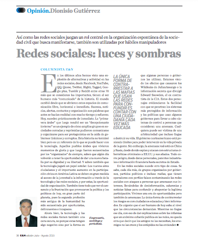 Redes sociales: luces y sombras