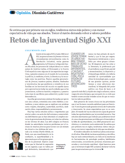 Retos de la juventud Siglo XXI